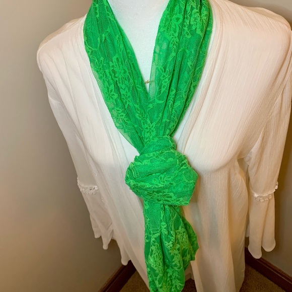 Lace Infinity Scarf - Picture 8 of 10